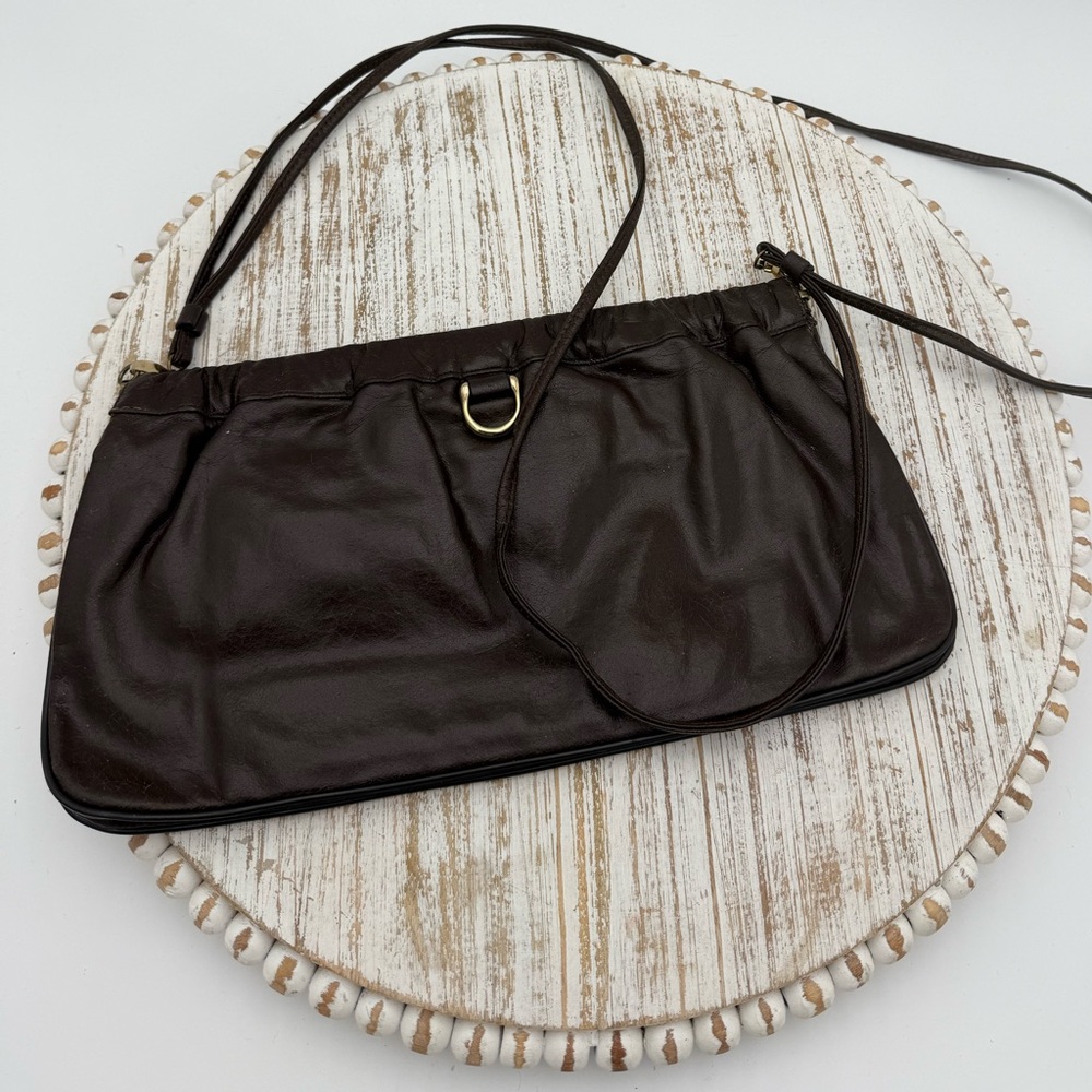 Vintage Zenith Elegant Brown Leather Women's bag - needs leather‎ reconditioning